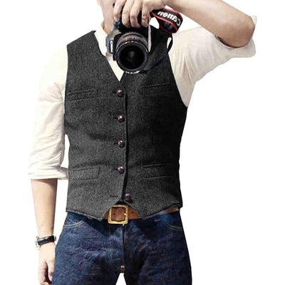 Theodor | Enkeltradet casual tweedvest
