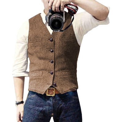 Theodor | Enkeltradet casual tweedvest