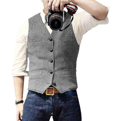 Theodor | Enkeltradet casual tweedvest
