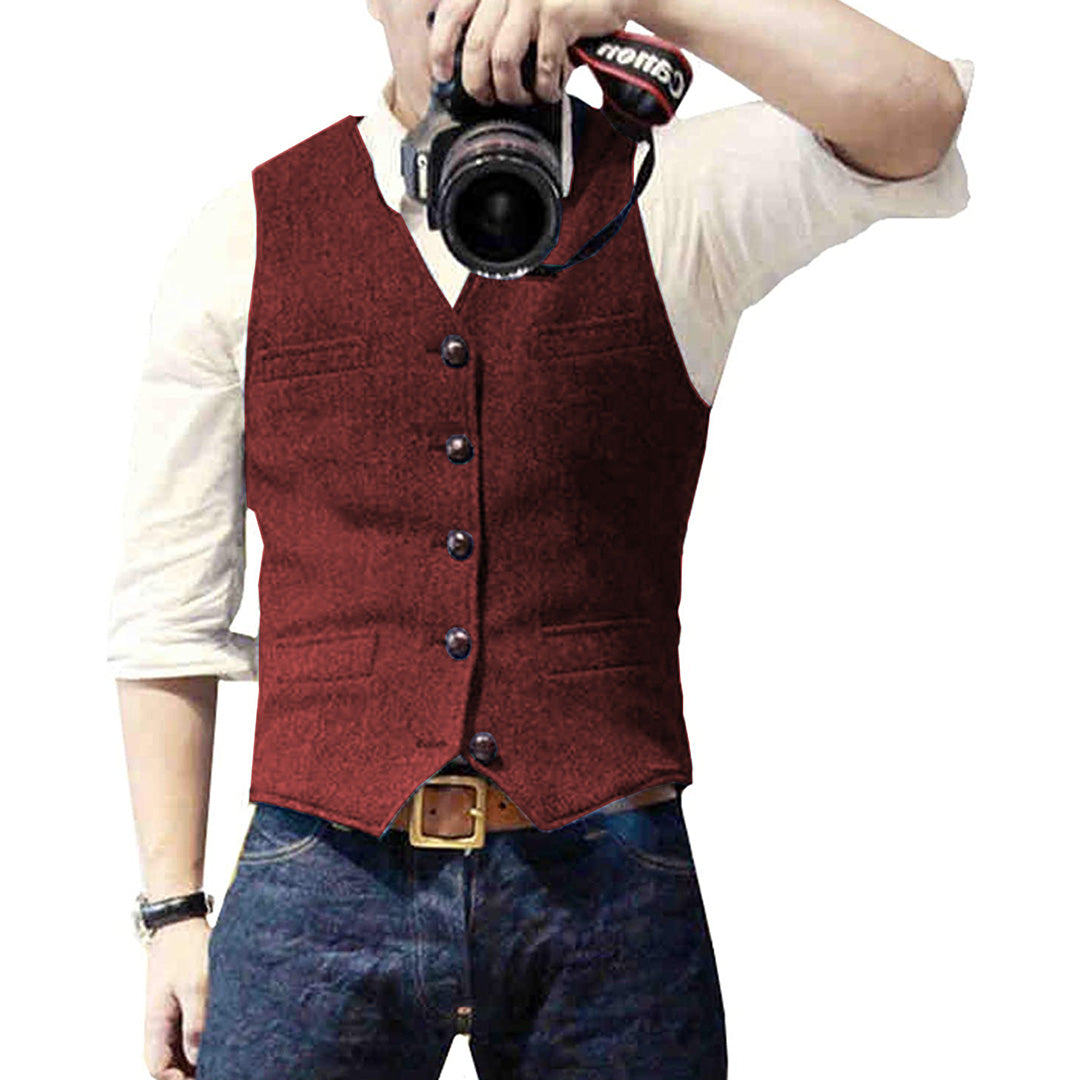 Theodor | Enkeltradet casual tweedvest