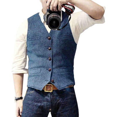 Theodor | Enkeltradet casual tweedvest